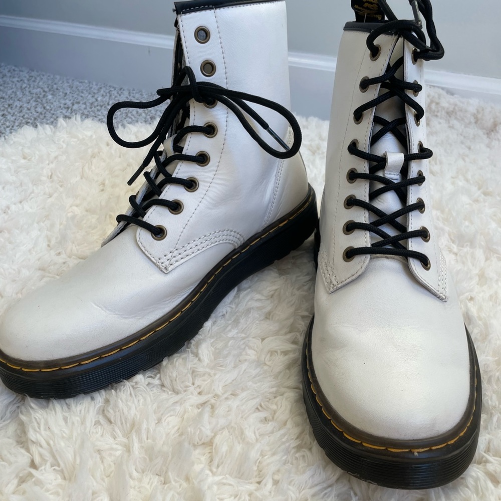 Dr. Marten White Boots